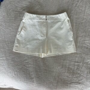 Theory white/ivory Tailored Shorts